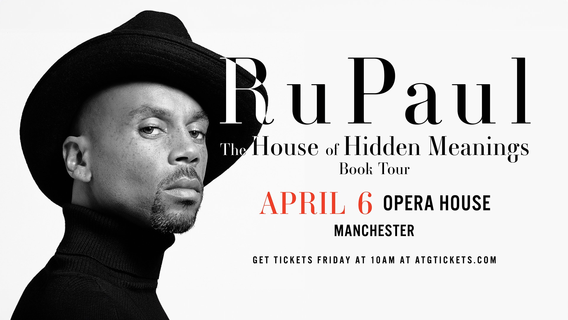 RuPaul The House of Hidden Meanings Tickets Opera House Manchester